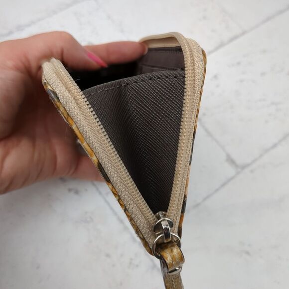 Coach Sutton Signature C Python Universal Case Wristlet Khaki Natural 61851 - Picture 4 of 14